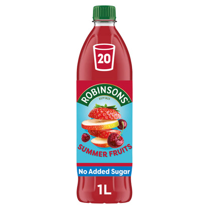 Robinsons Summer Fruits No Added Sugar Squash 1L — image 1