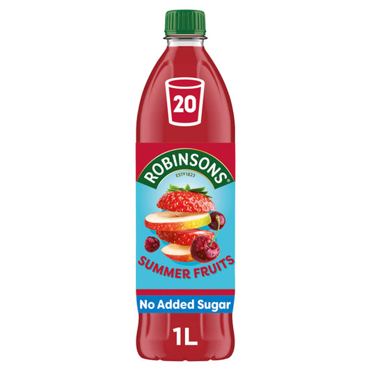 Robinsons Summer Fruits No Added Sugar Squash 1L — image 1