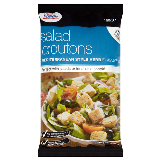 Rochelle Salad Croutons Mediterranean Herb 150G — image 1