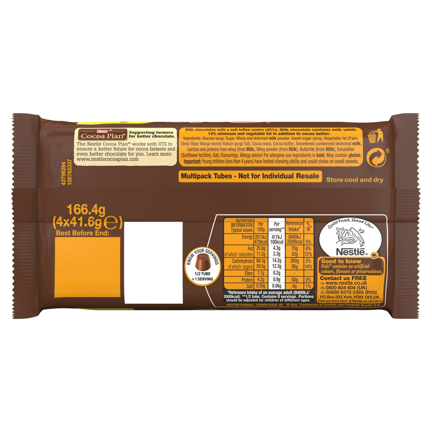 Rolo Milk Chocolate Tube Multipack 41.6g 4 Pack — image 5
