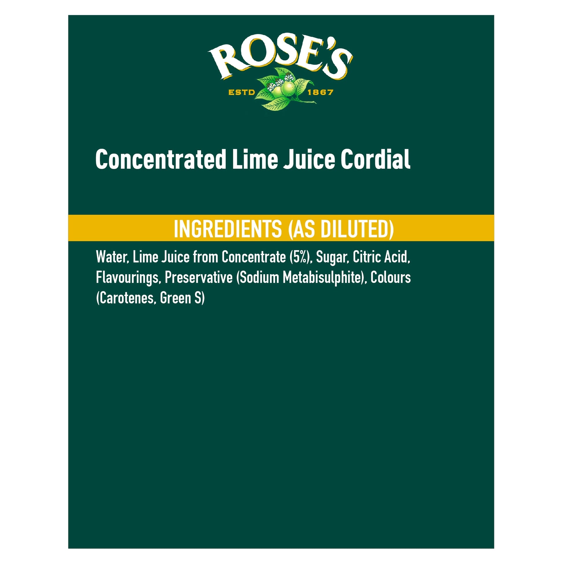 Roses Lime Juice Cordial 1L — image 2