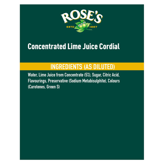 Roses Lime Juice Cordial 1L — image 2