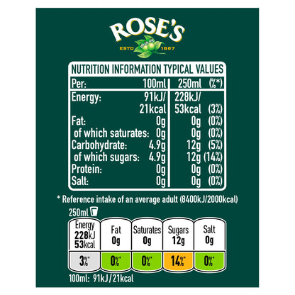 Roses Lime Juice Cordial 1L — image 3