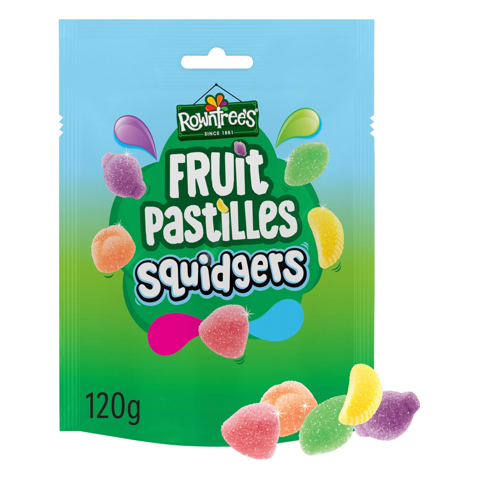 Rowntree’s Fruit Pastilles Squidgers Sweets Sharing Bags 120g — image 1