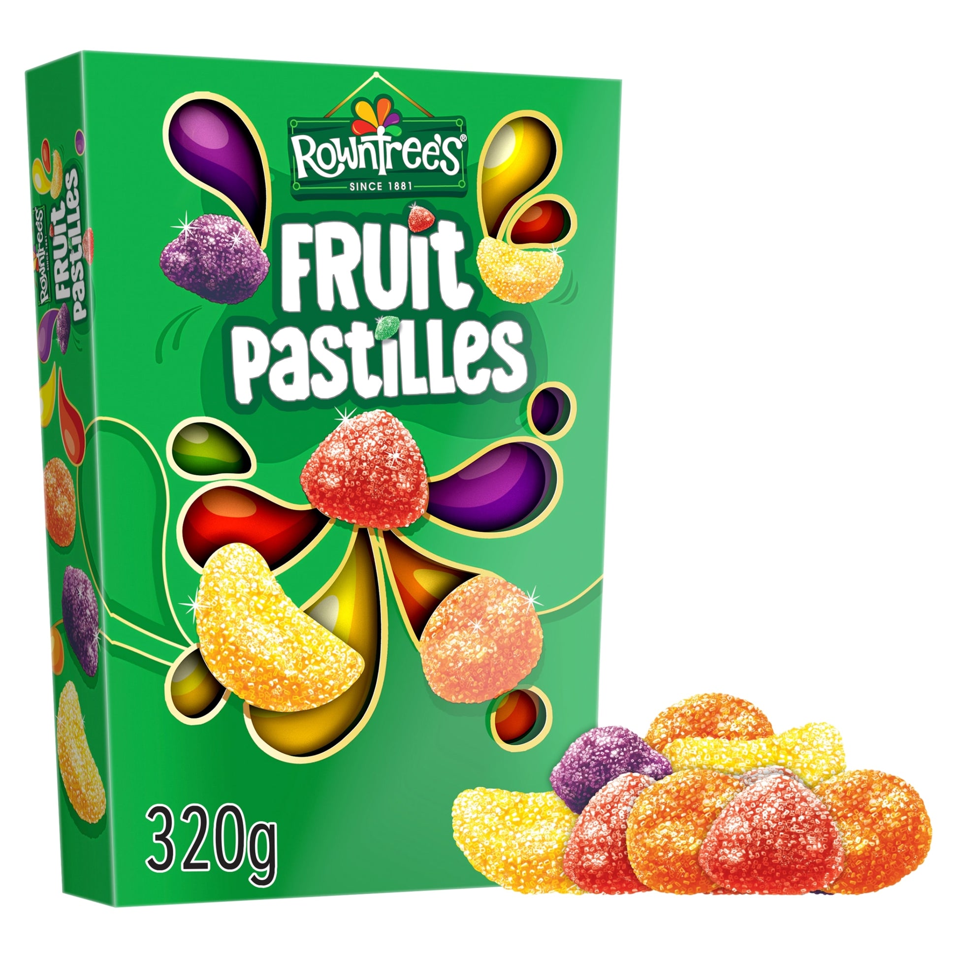 Rowntree's Fruit Pastilles Sweets Carton 320g — image 1