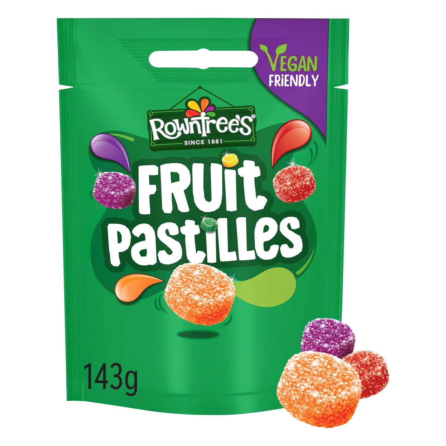 Rowntree's Fruit Pastilles Sweets Sharing Bag 143g — image 1