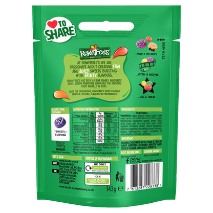 Rowntree's Fruit Pastilles Sweets Sharing Bag 143g — image 3