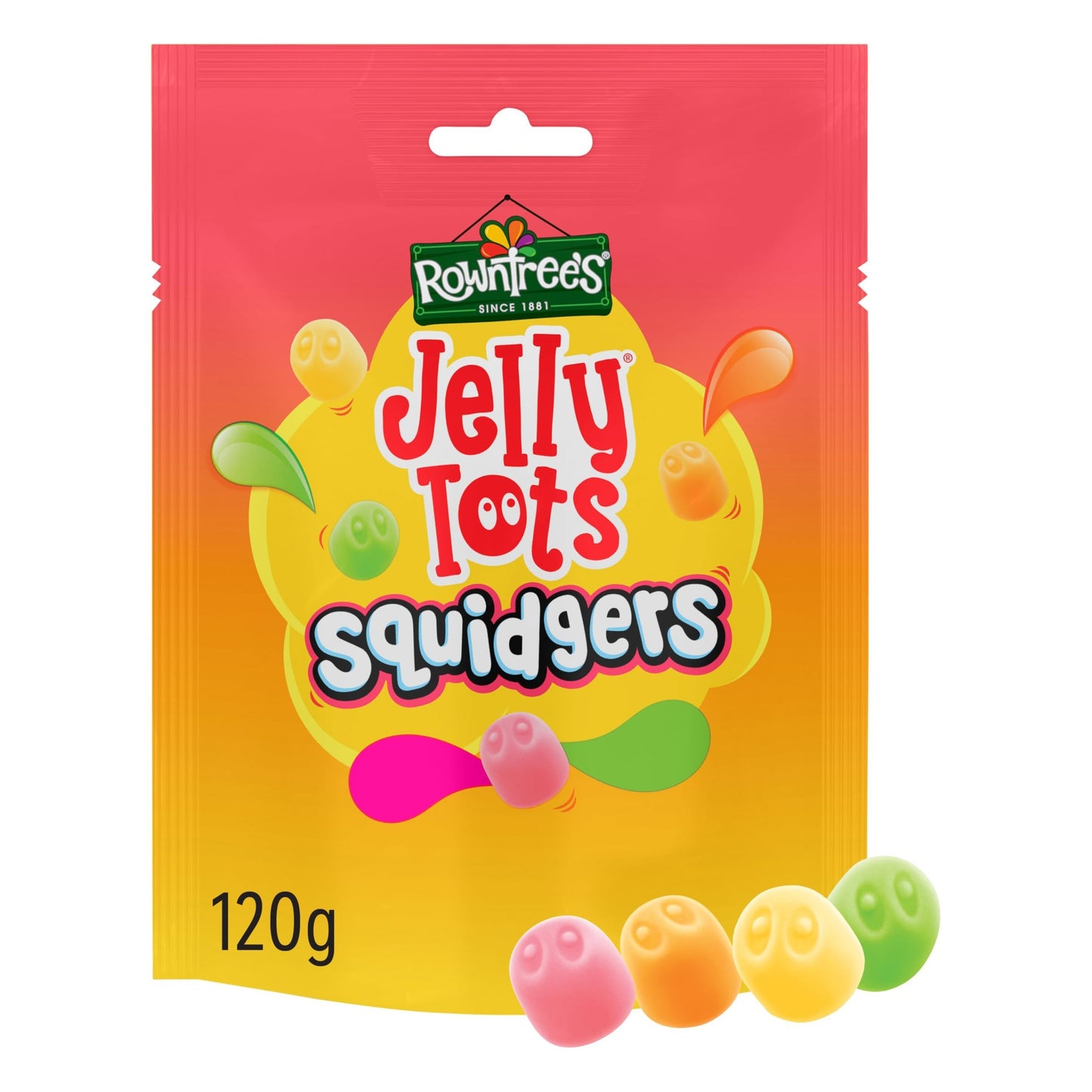 Rowntree’s Jelly Tots Squidgers Sweets Sharing Bags 120g — image 1