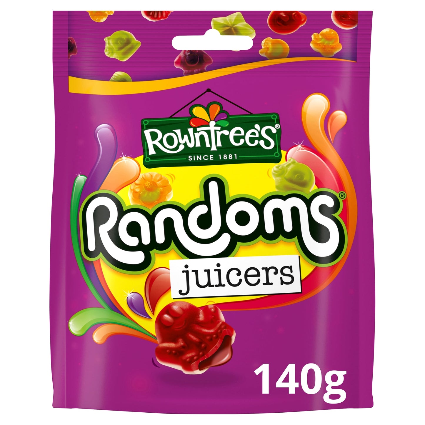 Rowntree's Randoms Juicers Sweets Sharing Bag 140g — image 1