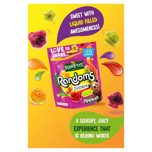 Rowntree's Randoms Juicers Sweets Sharing Bag 140g