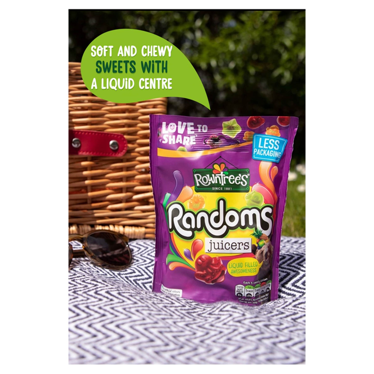 Rowntree's Randoms Juicers Sweets Sharing Bag 140g — image 4