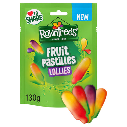 ROWNTREES Fruit Pastilles Lollies 130g — image 1