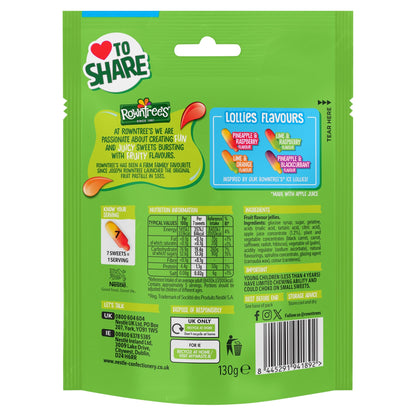 ROWNTREES Fruit Pastilles Lollies 130g — image 3