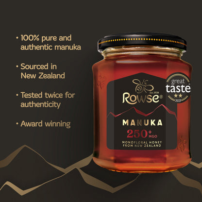 Rowse Authentic Manuka New Zealand Honey 250+ Mgo 225G — image 2