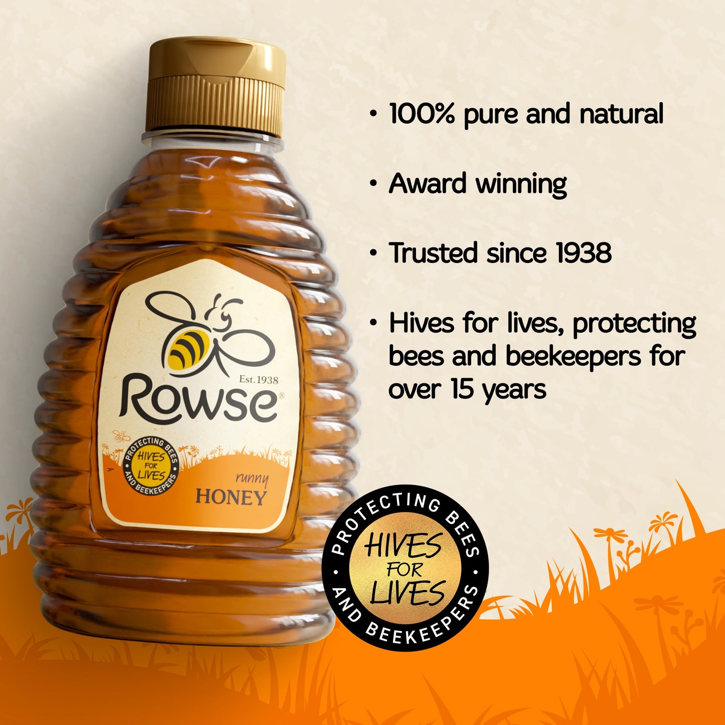 Rowse Honey Squeezy 680G — image 2