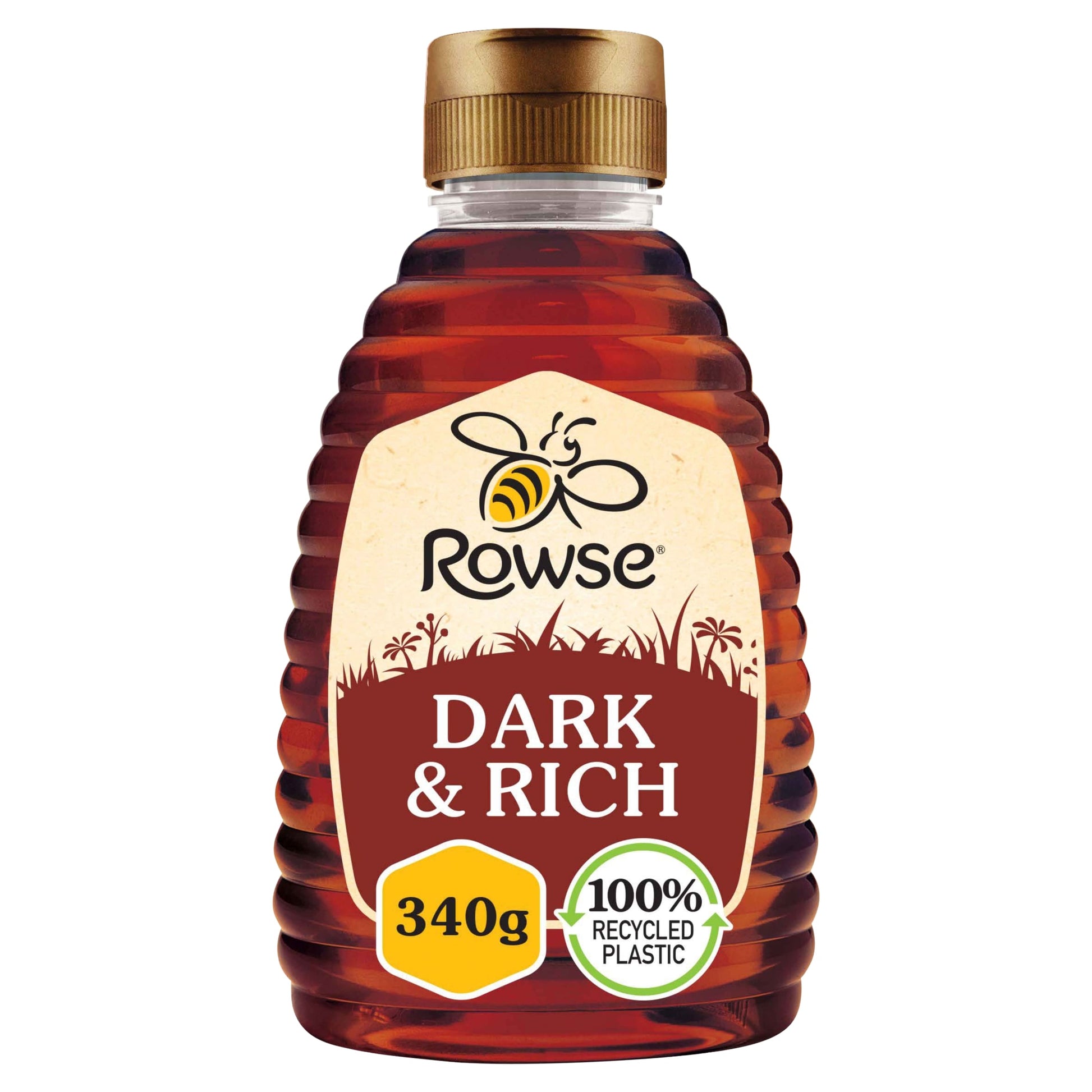 Rowse Squeezy Honey Dark & Rich 340G — image 1