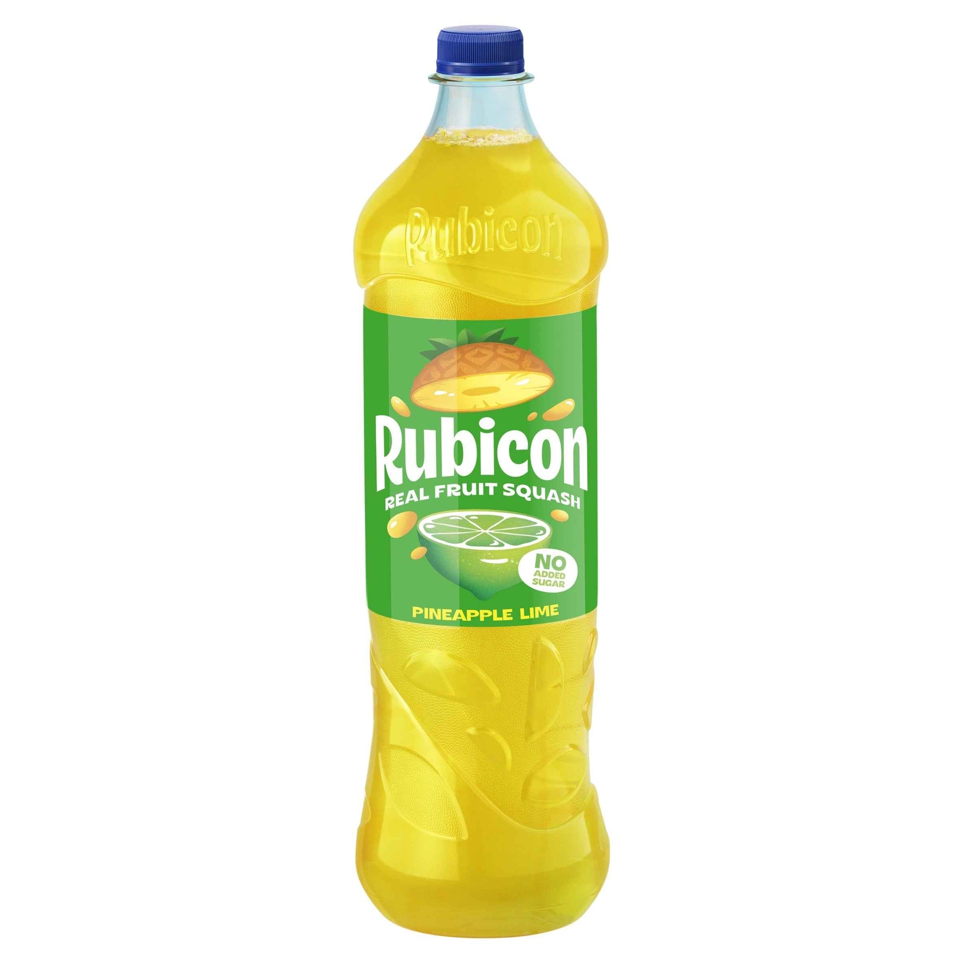 Rubicon Real Fruit Pineapple Lime No Added Sugar Squash 1l