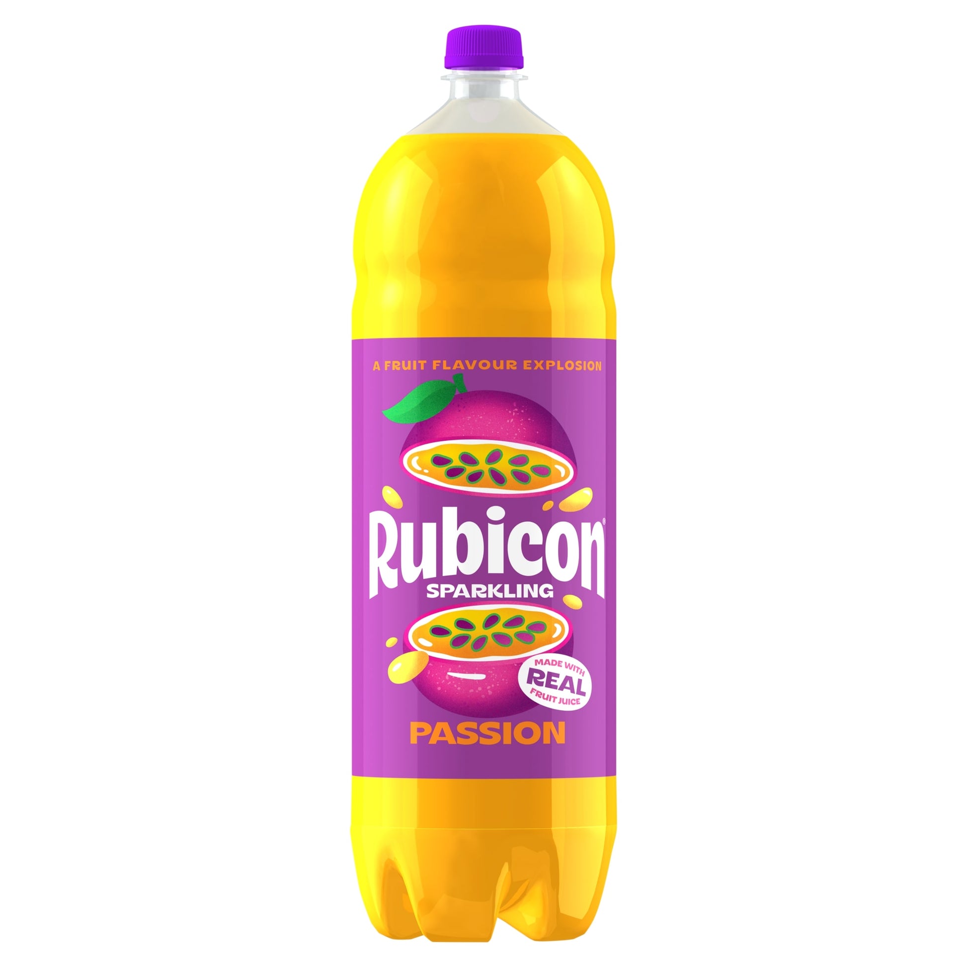 Rubicon Sparkling Passion Fruit Juice Drink 2 Litre — image 1