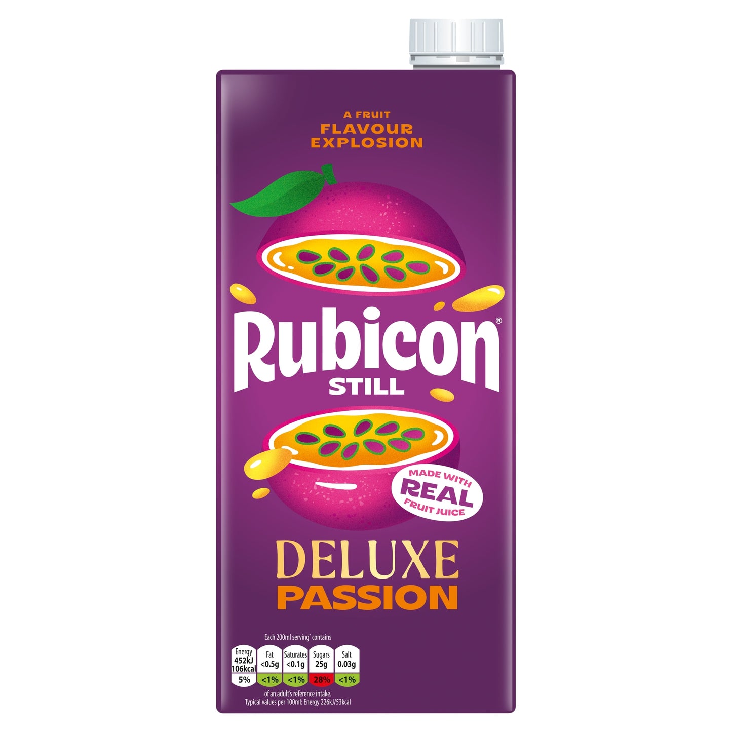 Rubicon Still Deluxe Passion Fruit Juice Drink 1 Litre — image 1