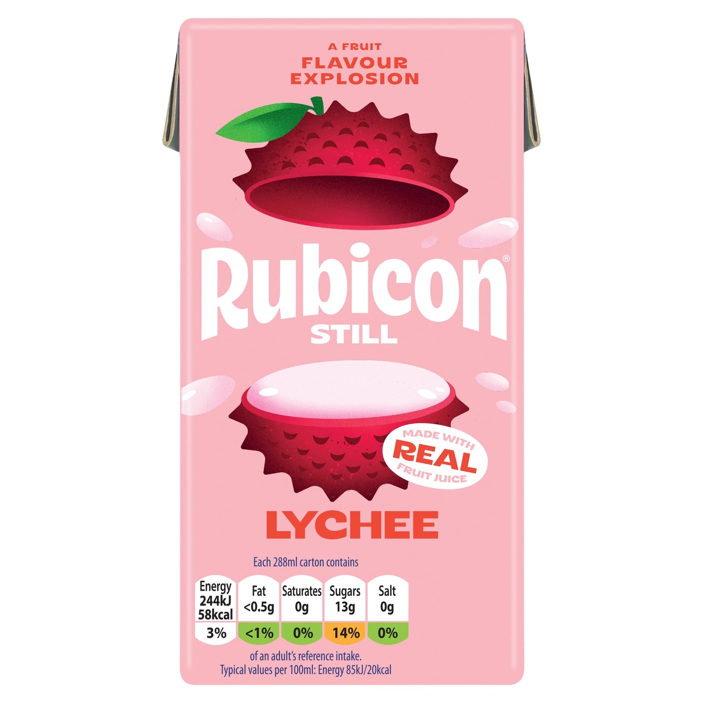 Rubicon Still Lychee Juice Drink 288Ml Carton — image 1