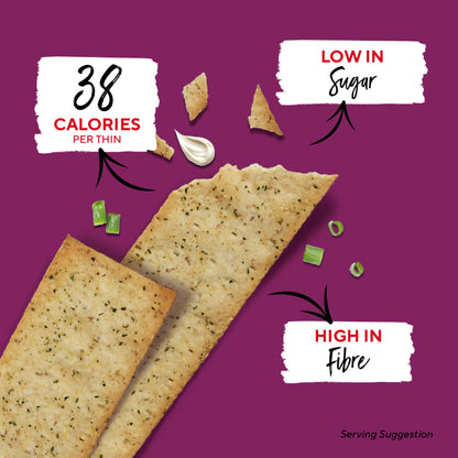 Ryvita Thins Snack It Sour Cream & Chive Flavour Flatbread Snacks 125g — image 2