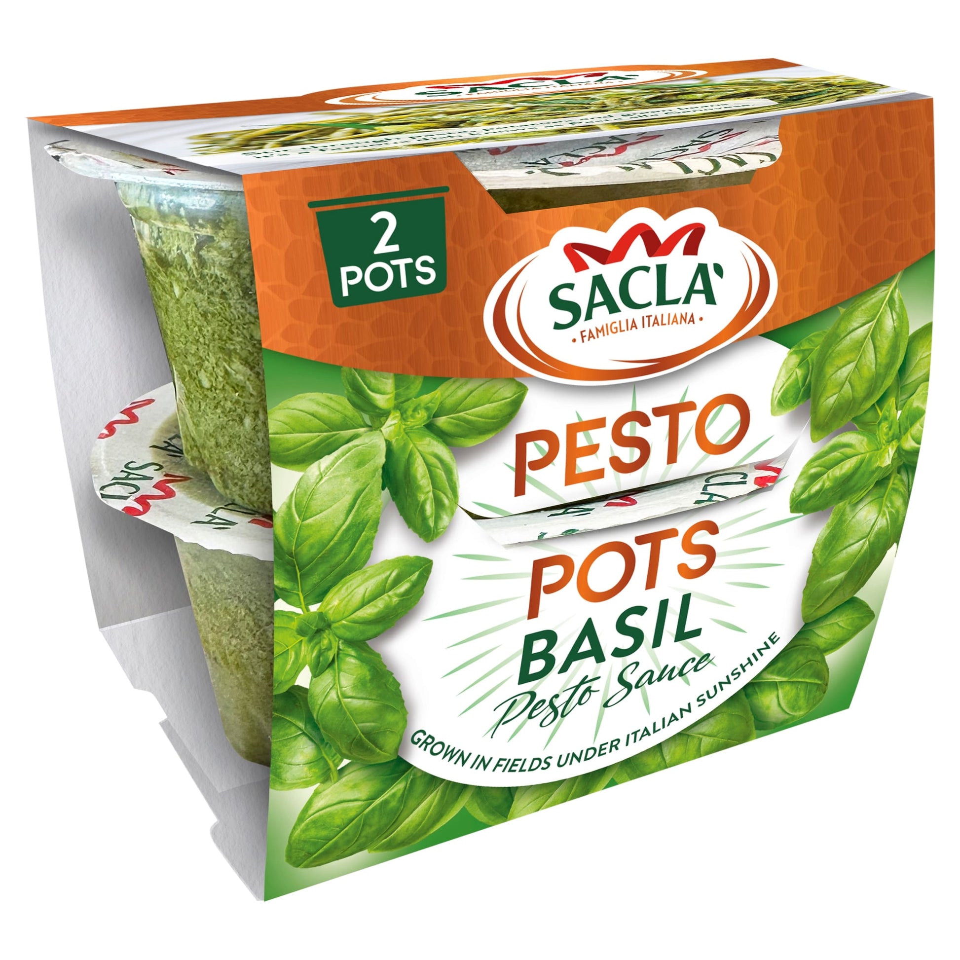 Sacla Basil Pesto Pots 90g — image 1