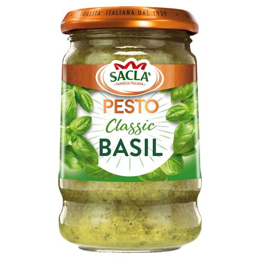 Sacla Classic Basil Pesto 190G — image 1