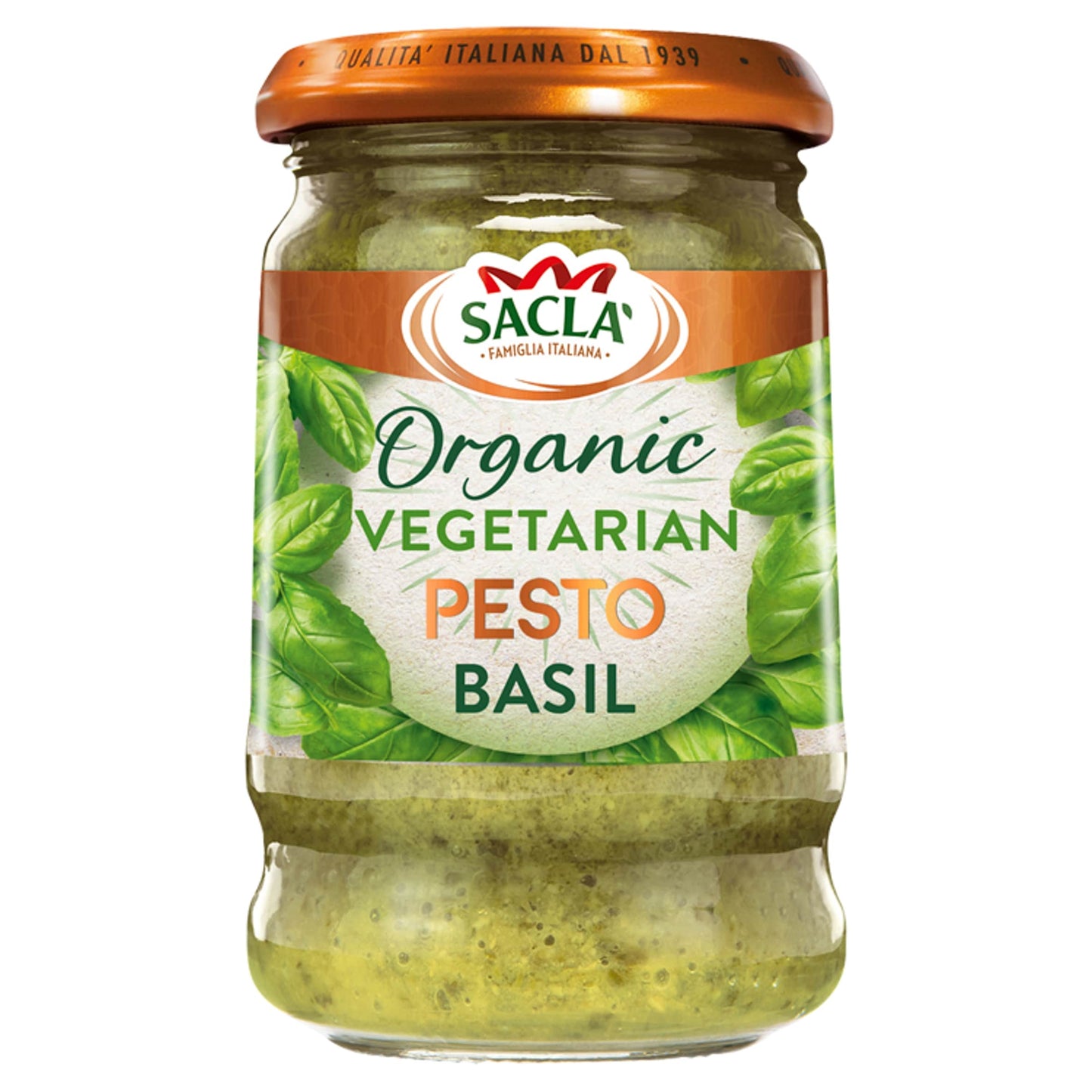 Sacla Organic Basil Pesto 190G — image 1