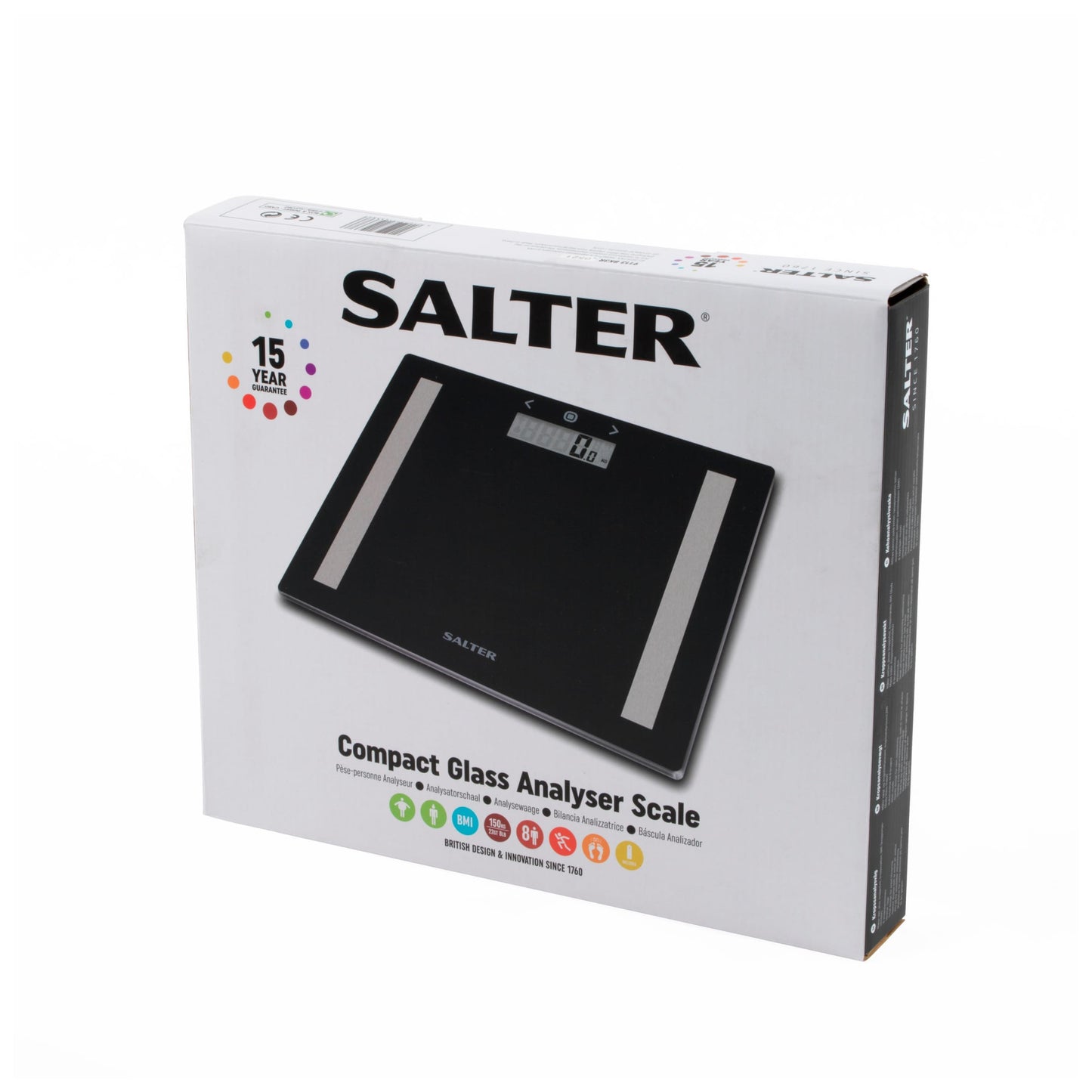 Salter Black Glass Analyser Scale — image 1