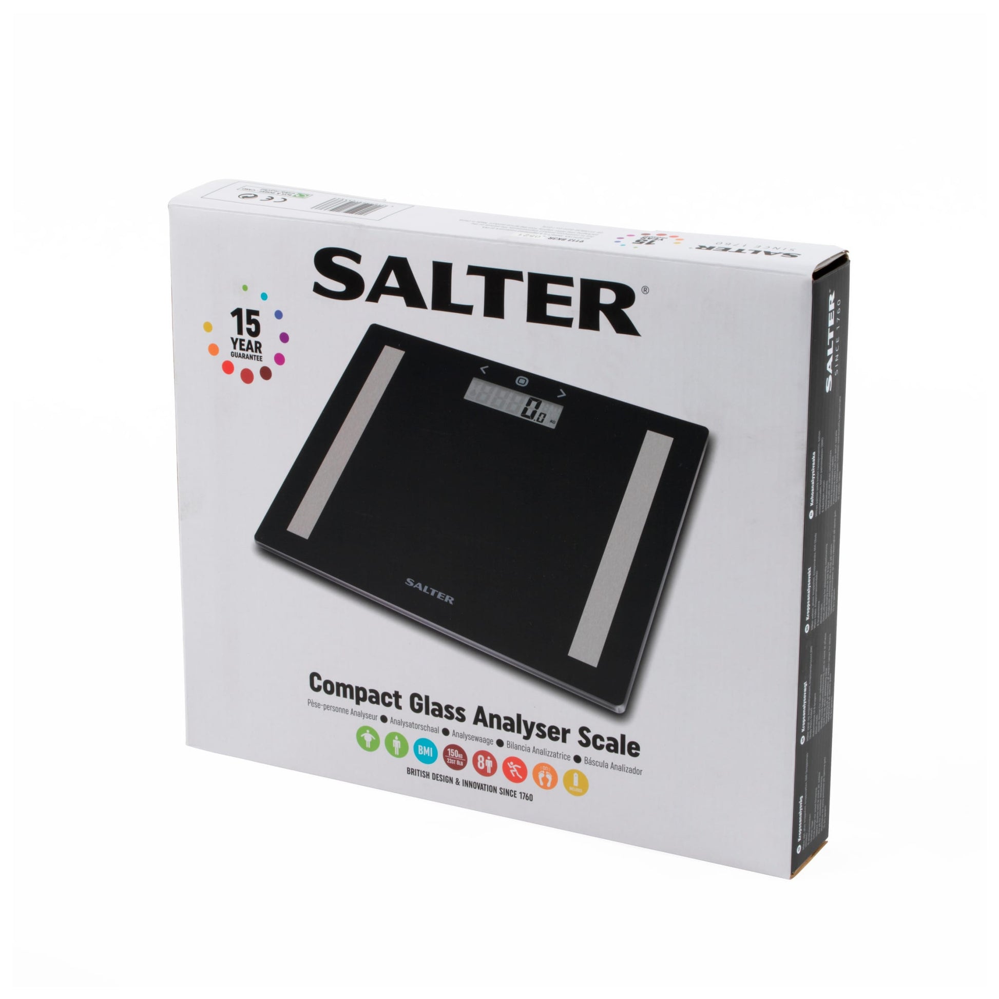 Salter Black Glass Analyser Scale — image 1
