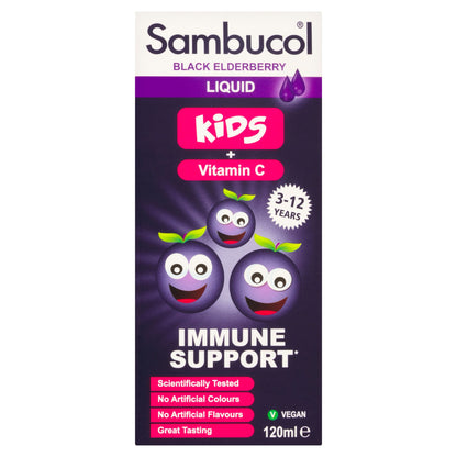 Sambucol Black Elderberry Liquid for Kids - Berry Flavour 120ml — image 1
