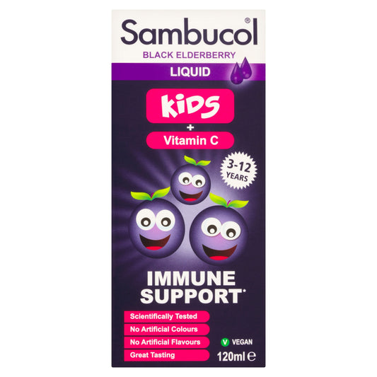 Sambucol Black Elderberry Liquid for Kids - Berry Flavour 120ml — image 1