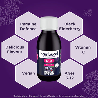 Sambucol Black Elderberry Liquid for Kids - Berry Flavour 120ml — image 3