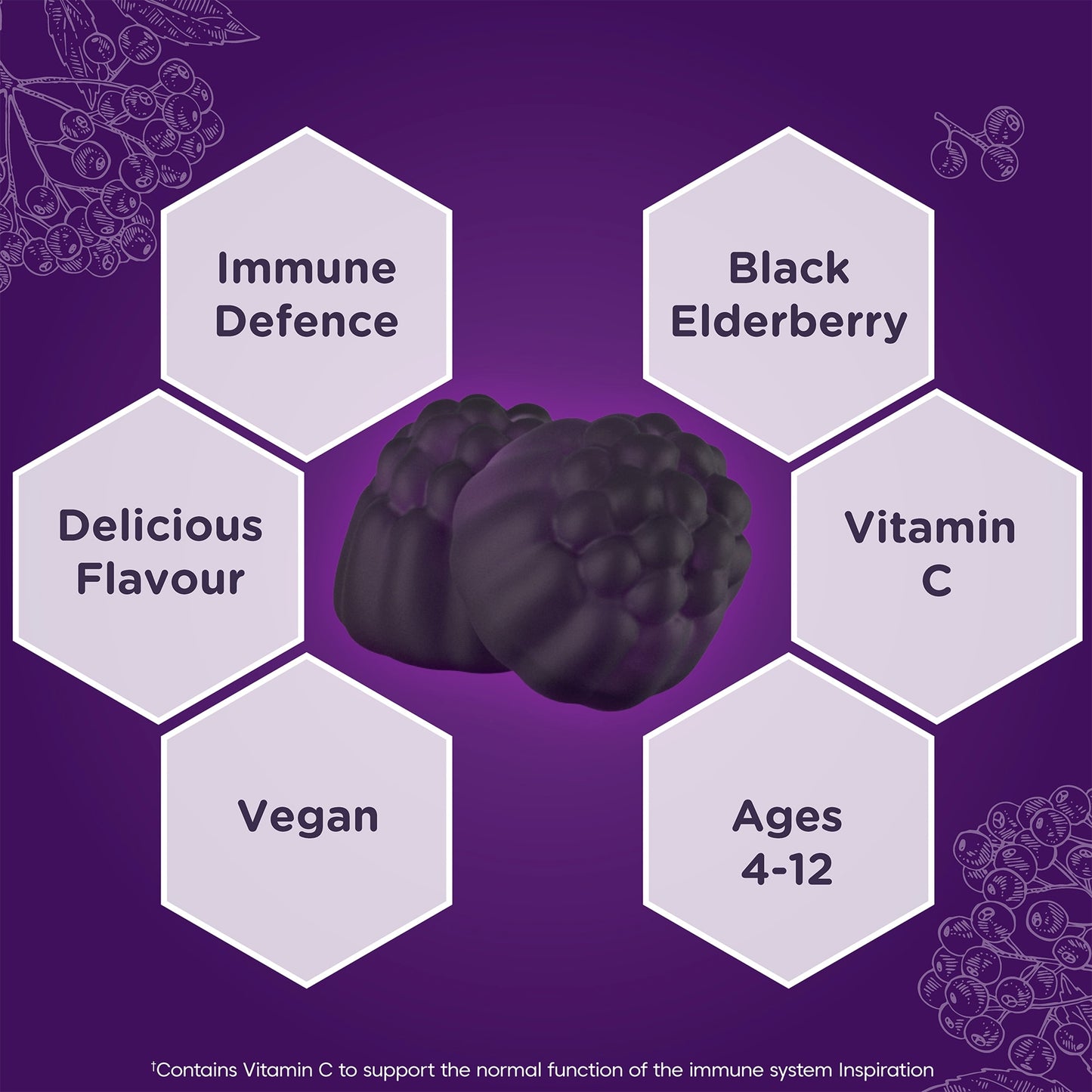 Sambucol Blk E/Berry For Kids Gummies 30s — image 3