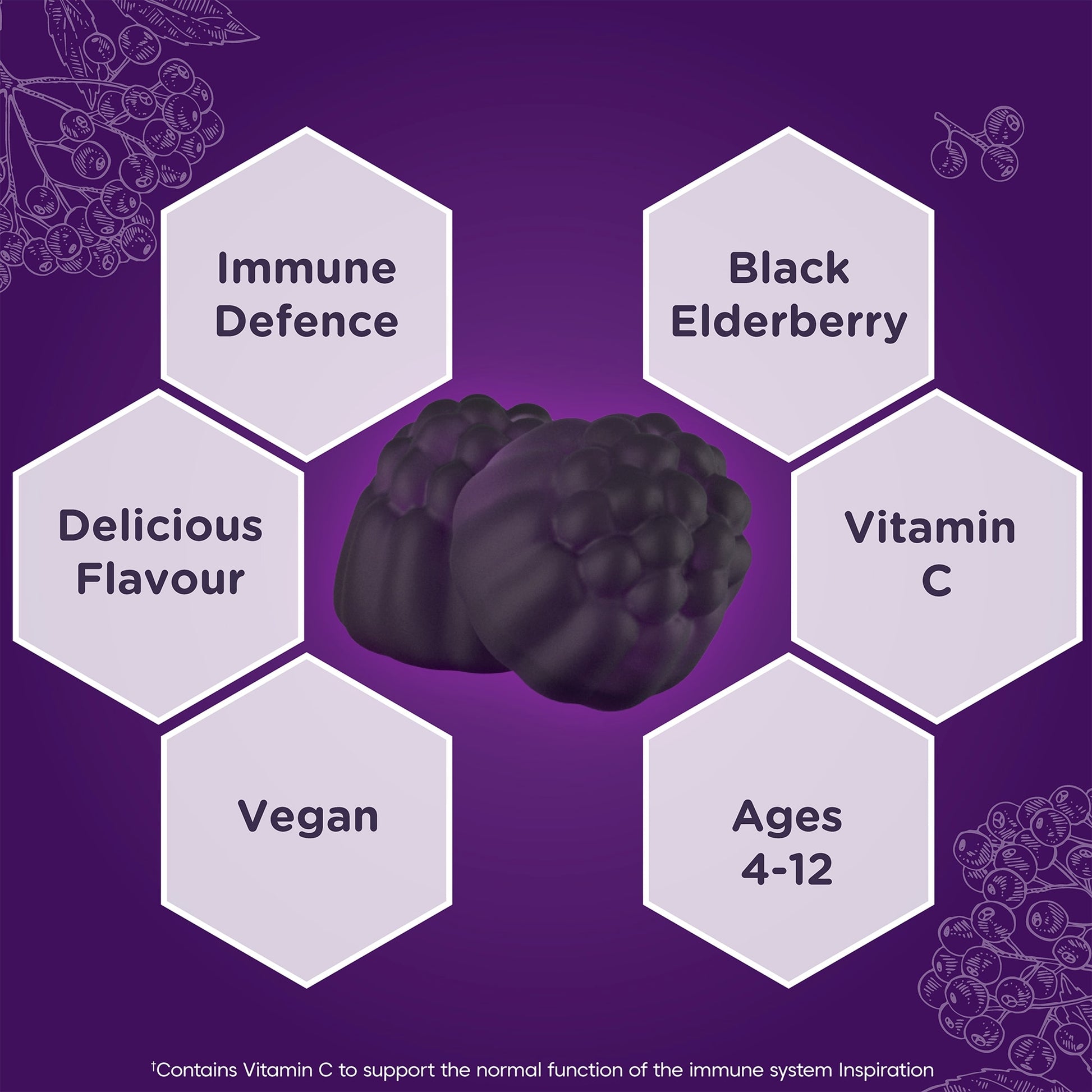 Sambucol Blk E/Berry For Kids Gummies 30s — image 3