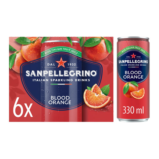 San Pellegrino Blood Orange Soft Drink Multipack 6x330ml — image 1