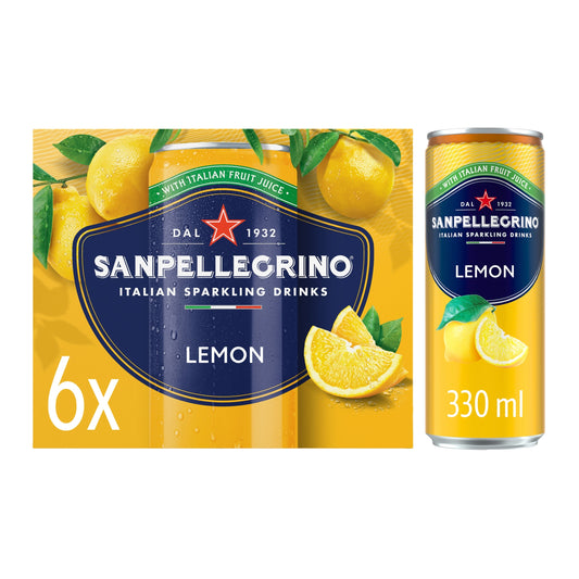 San Pellegrino Lemon Soft Drink Multipack 6x330ml — image 1