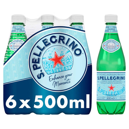 SAN PELLEGRINO Sparkling Natural Mineral Water 6x500ml