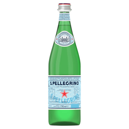 San Pellegrino Sparkling Natural Mineral Water Glass Bottle 750ml — image 1