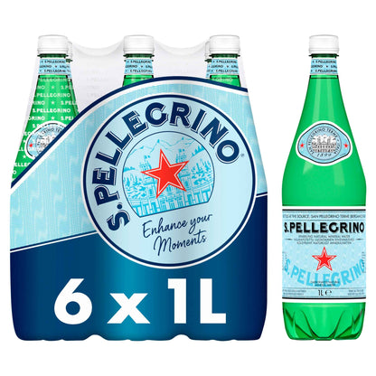 SAN PELLEGRINO Sparkling Natural Mineral Water Multipack 6x1l