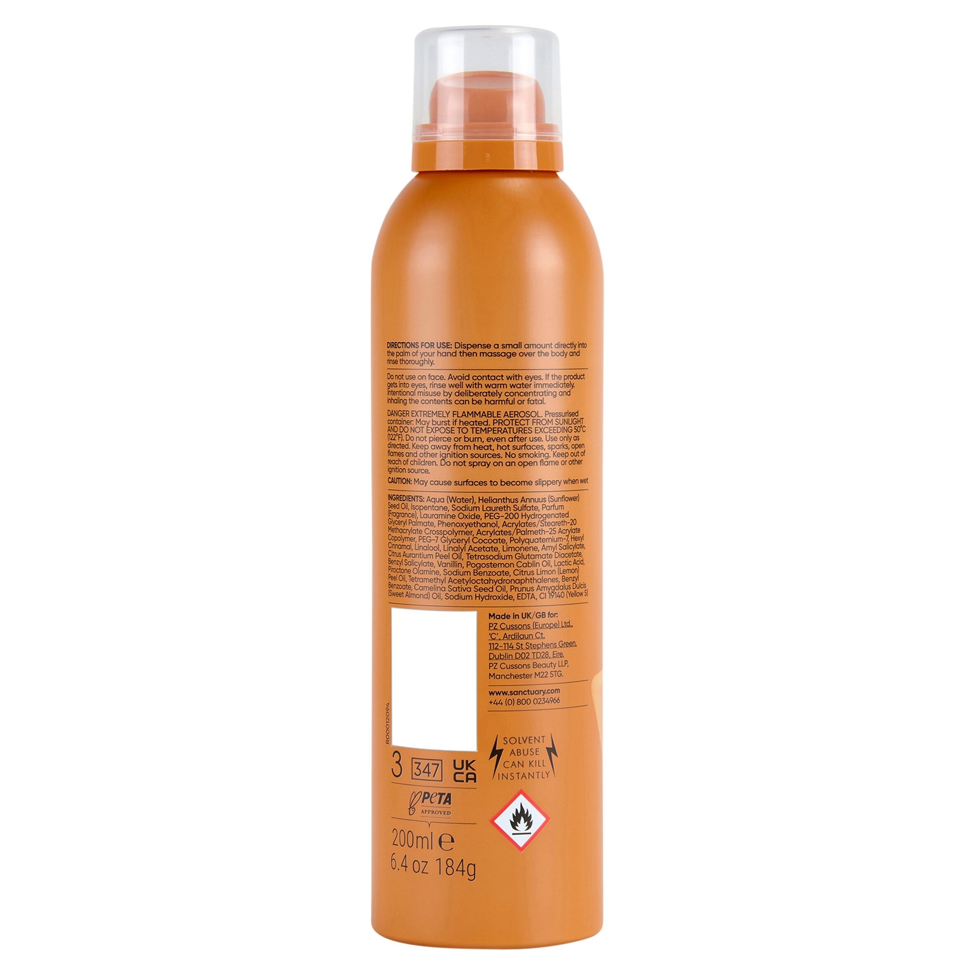 Sanctuary Spa Signature Natural Oils Ultra Rich Shower Burst 200ml — image 2