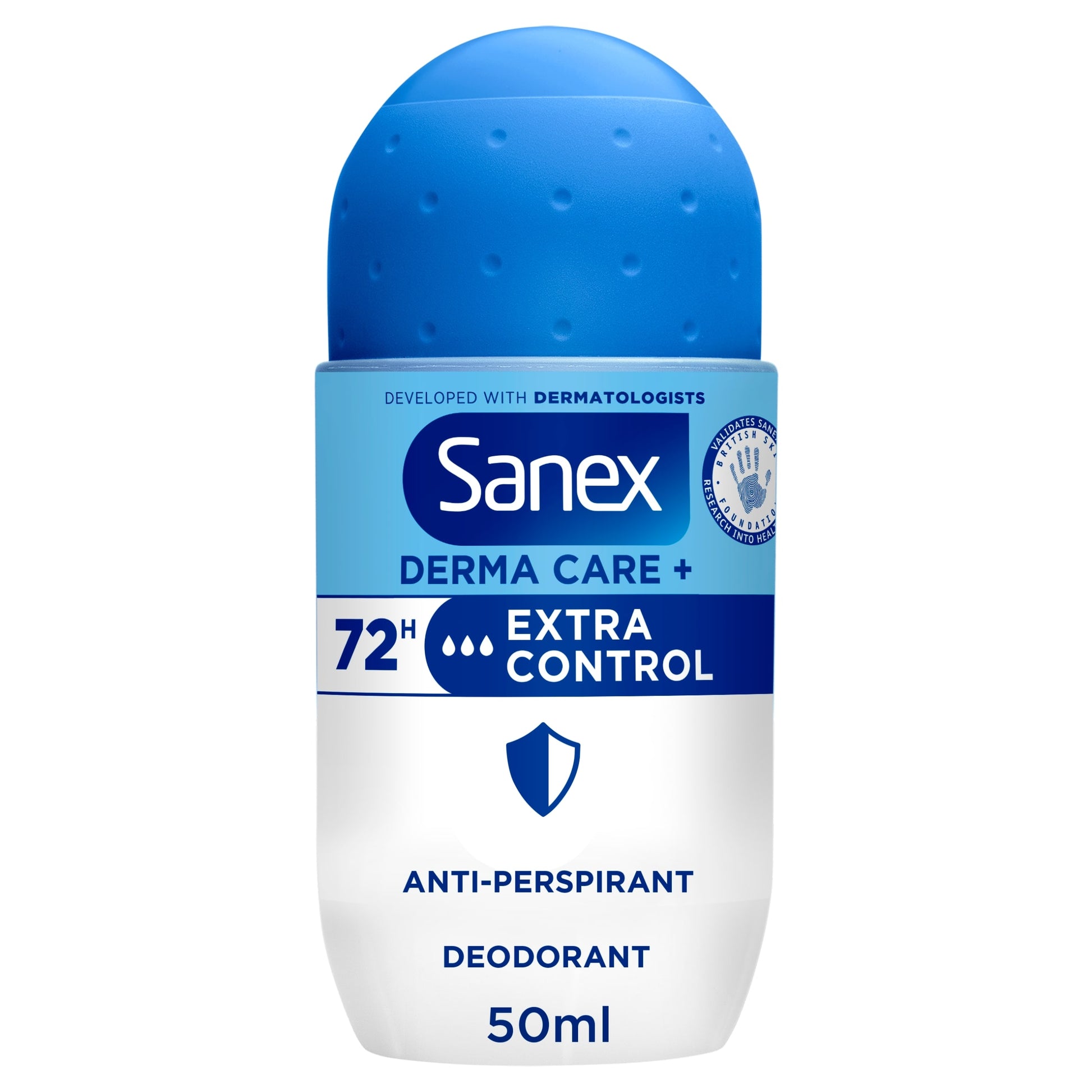 Sanex Derma Care+ Extra Control 72h Antiperspirant Roll-On Deodorant 50ml — image 1