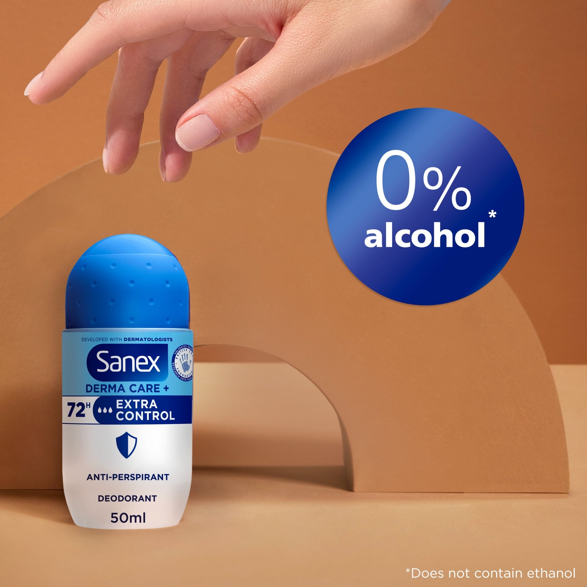 Sanex Derma Care+ Extra Control 72h Antiperspirant Roll-On Deodorant 50ml — image 4