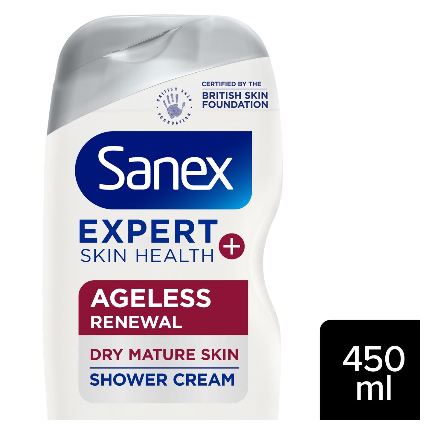Sanex Expert Skin Health+ Ageless Renewal Shower Gel Body Wash 450ml — image 1