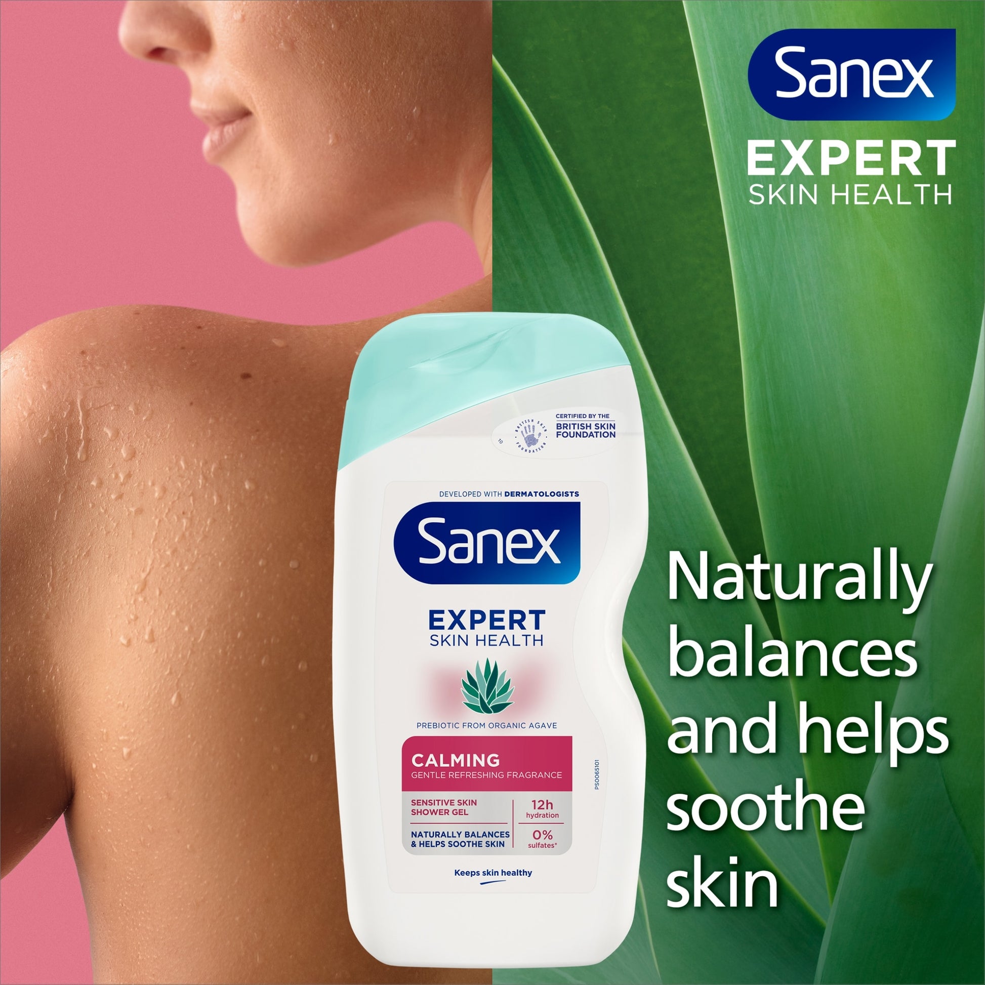 Sanex Expert Skin Health Calming Shower Gel 450ml — image 2