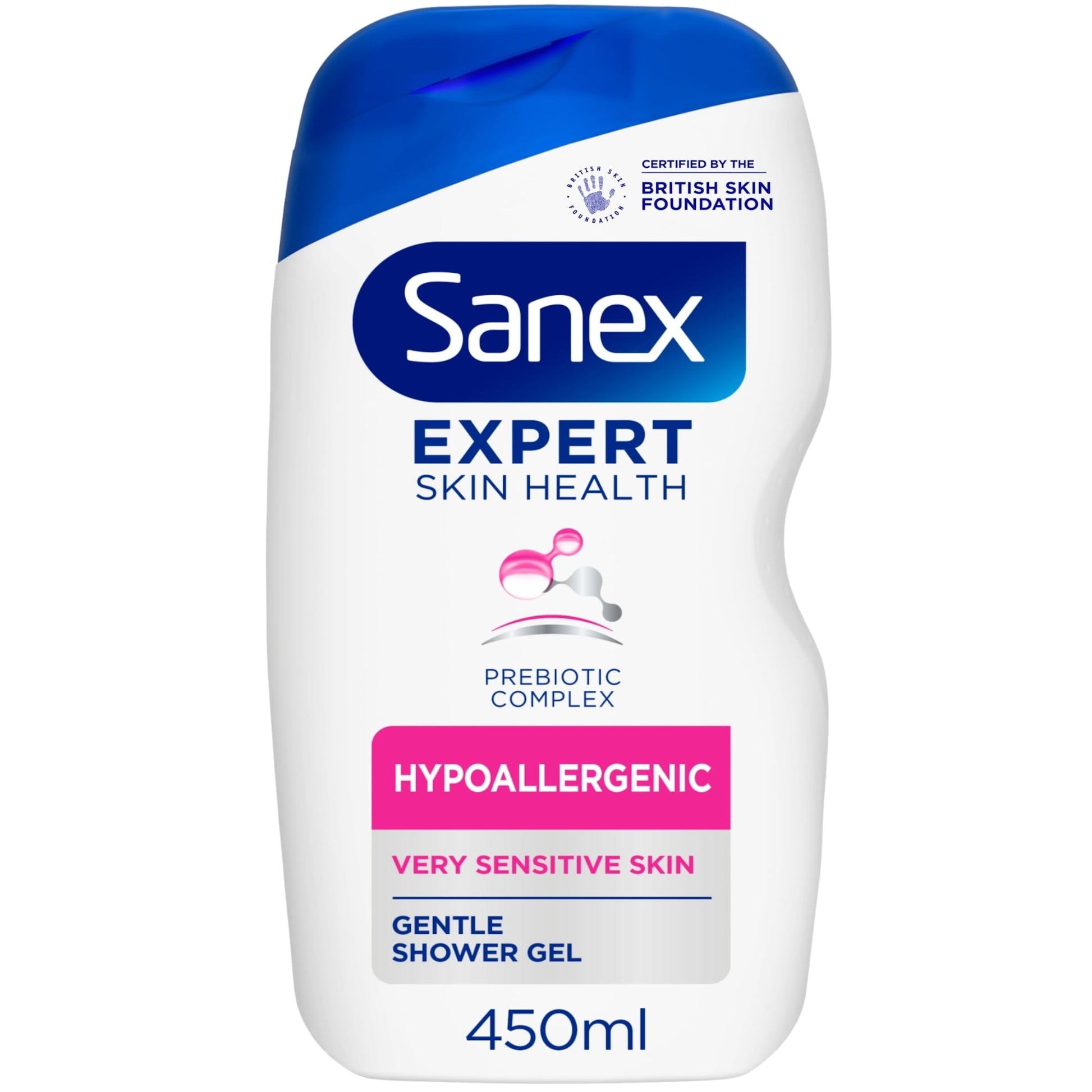 Sanex Expert Skin Health Hypoallergenic Shower Gel Body Wash 450ml — image 1
