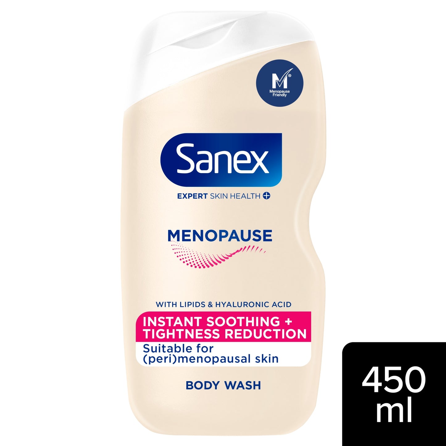 Sanex Expert Skin Health+ Menopause Shower Gel Body Wash 450ml — image 1