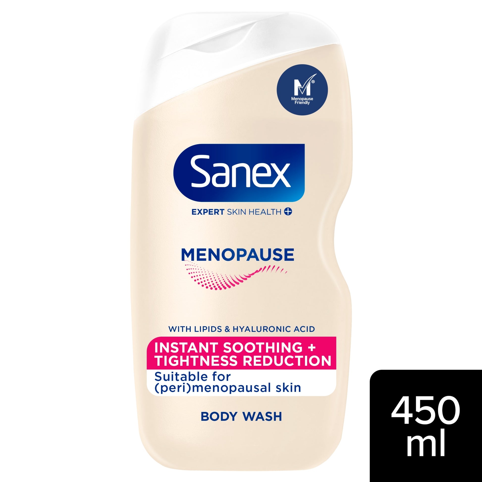 Sanex Expert Skin Health+ Menopause Shower Gel Body Wash 450ml — image 1