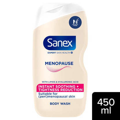 Sanex Expert Skin Health+ Menopause Shower Gel Body Wash 450ml — image 1