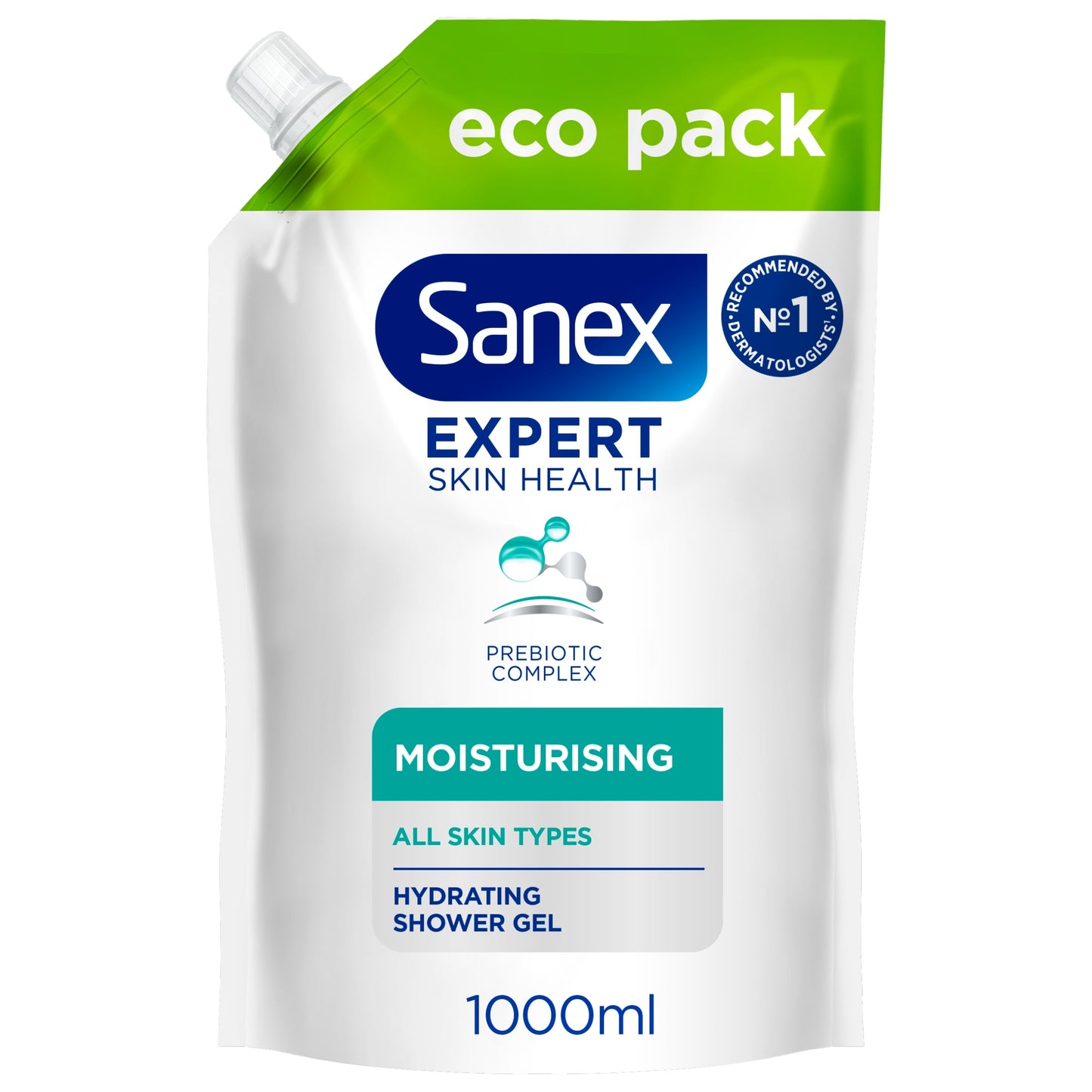 Sanex Expert Skin Health Moisturising Shower Gel Body Wash 1L — image 1